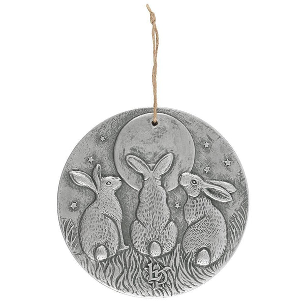 Silver Effect Moon Shadows Plaque by Lisa Parker - Home Decor Emporium