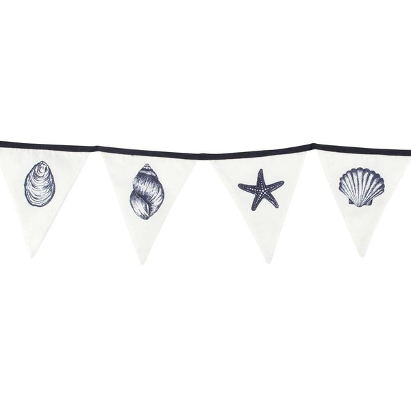 Single Seashell Fabric Bunting - Home Decor Emporium