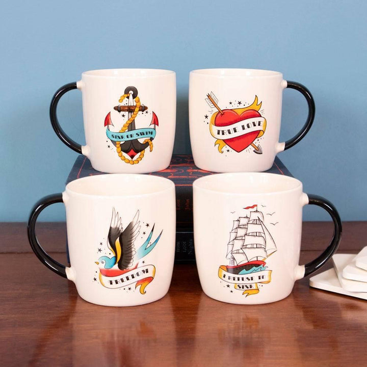 Sink Or Swim Tattoo Anchor Mug - Home Decor Emporium