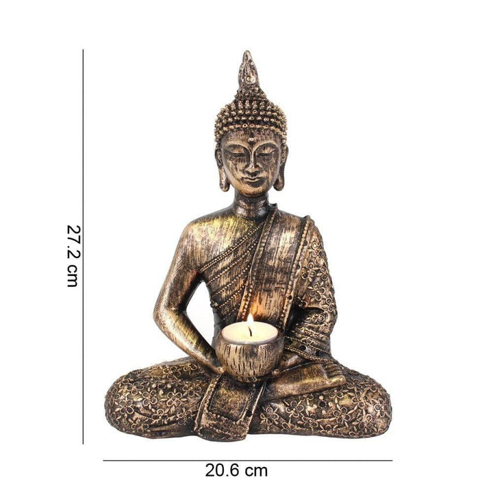 Sitting Thai Buddha Tealight Holder - Home Decor Emporium