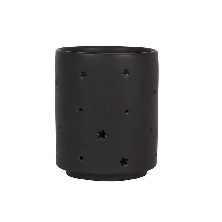 Small Black Triple Moon Cut Out Tealight Holder - Home Decor Emporium