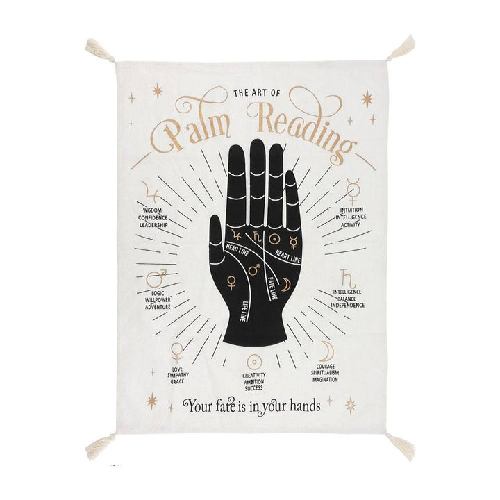 Small Palm Reading Wall Tapestry - Home Decor Emporium