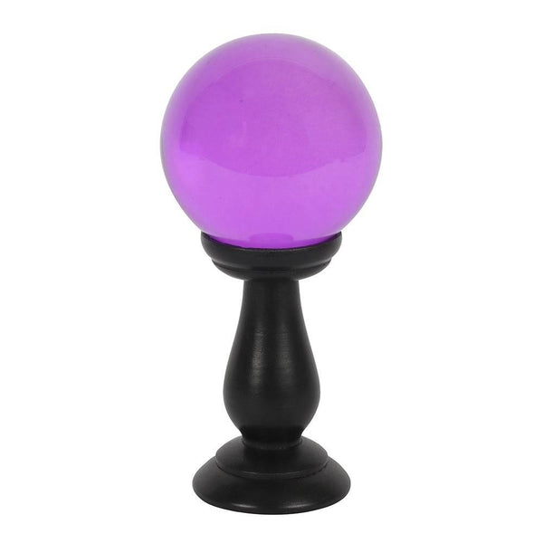 Small Purple Crystal Ball on Stand - Home Decor Emporium