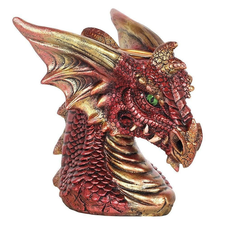 Small Red Dragon Head Backflow Incense Burner - Home Decor Emporium