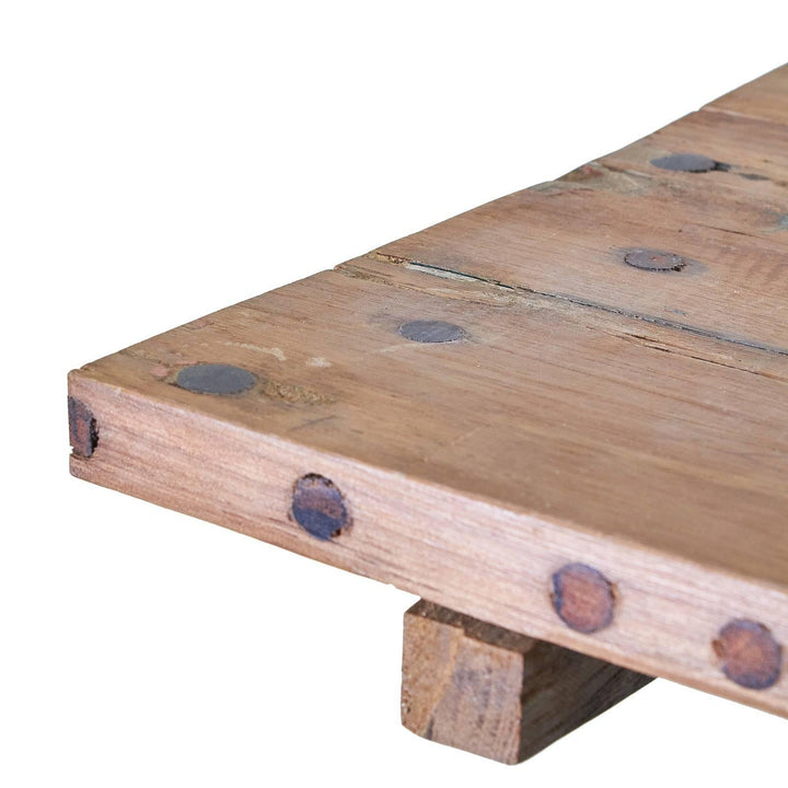 Square Folding Coffee Table - 50cm - Recycled Wood - Home Decor Emporium