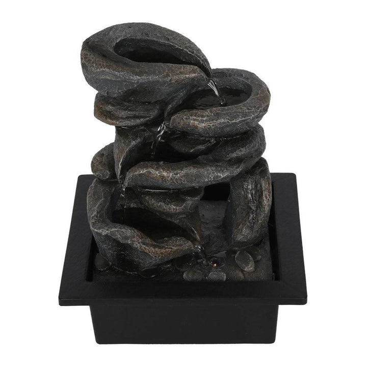 Stacked Rock Waterfall LED Fountain - Home Decor Emporium