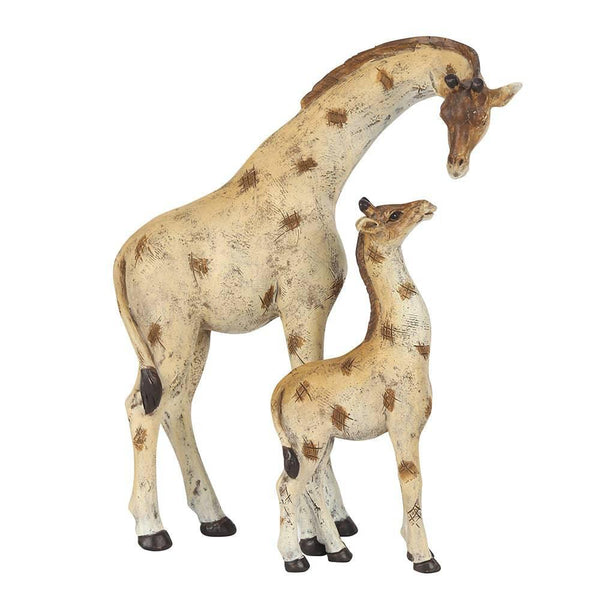 Stand Tall Giraffe Mother and Baby Ornament - Home Decor Emporium