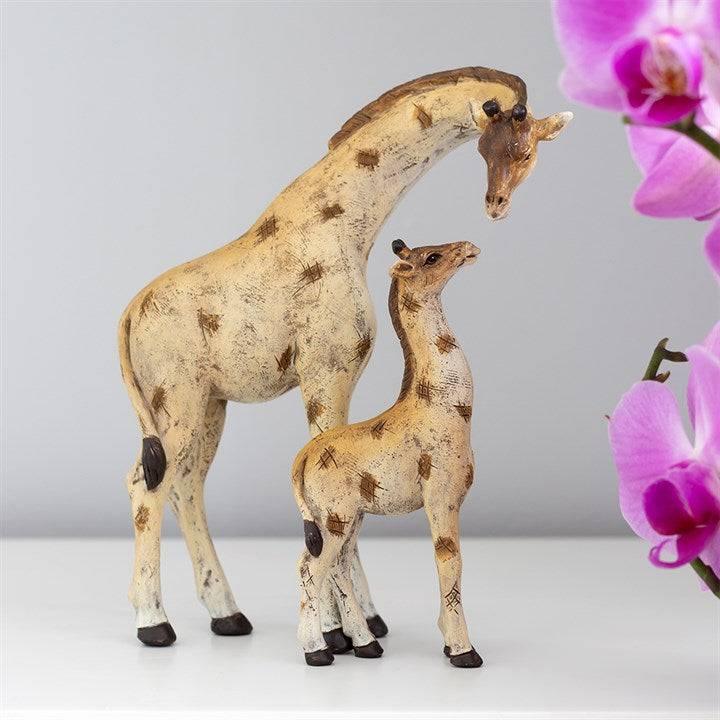 Stand Tall Giraffe Mother and Baby Ornament - Home Decor Emporium