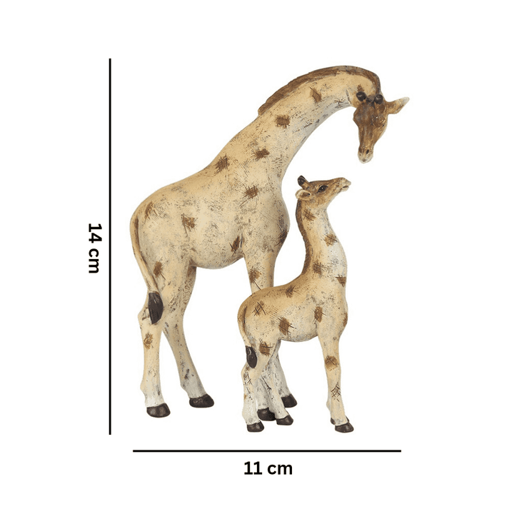 Stand Tall Giraffe Mother and Baby Ornament - Home Decor Emporium