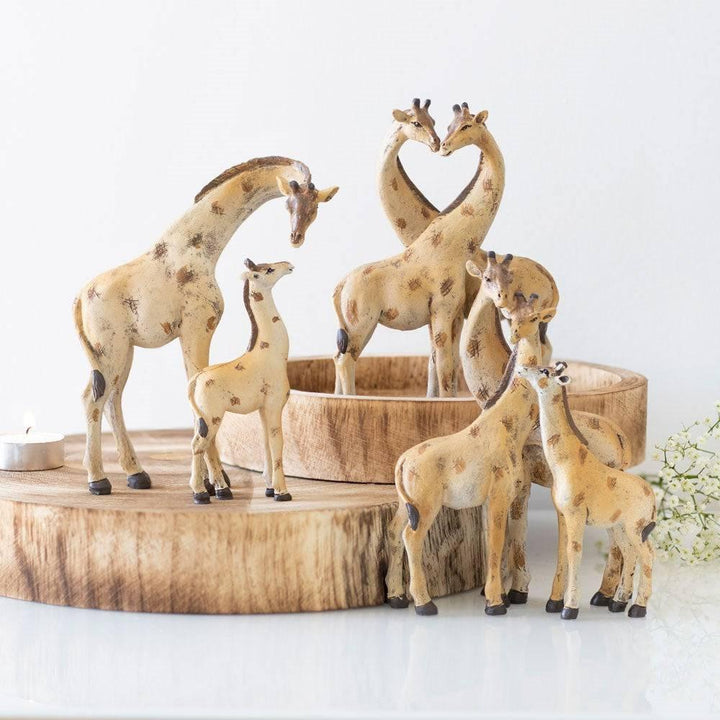 Stand Tall Giraffe Mother and Baby Ornament - Home Decor Emporium