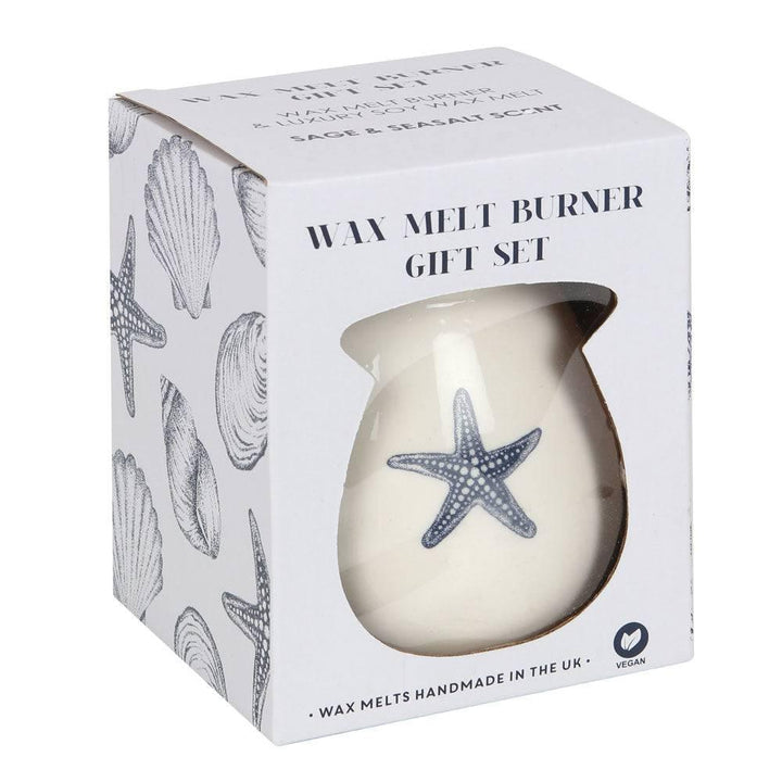 Starfish Wax Melt Burner Gift Set - Home Decor Emporium