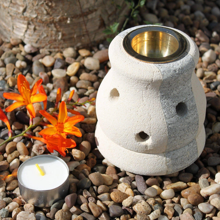 Stone Oil Burner - Combo Shaped - Home Decor Emporium