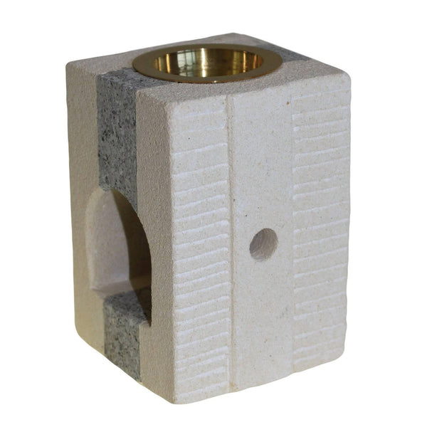 Stone Oil Burner - Combo Square - Home Decor Emporium