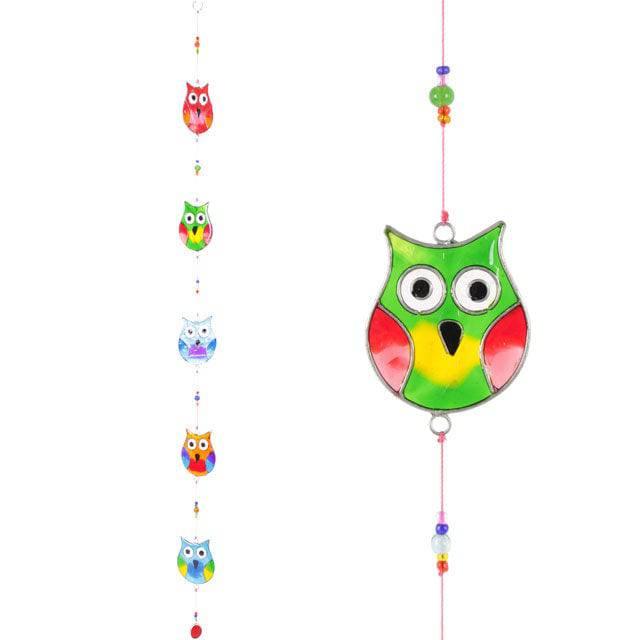 String Of Multi Owls - Home Decor Emporium