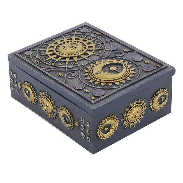 Sun and Moon Resin Storage Box - Home Decor Emporium