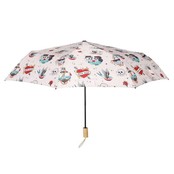 Tattoo Print Travel Umbrella - Home Decor Emporium