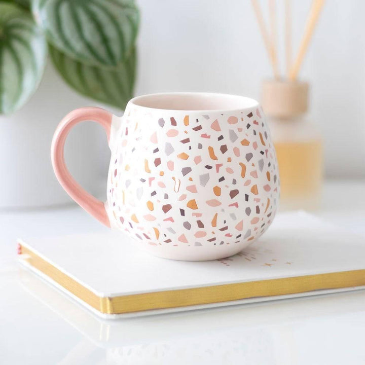 Terrazzo Print Rounded Mug - Home Decor Emporium