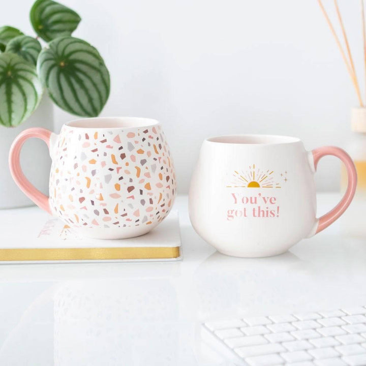 Terrazzo Print Rounded Mug - Home Decor Emporium