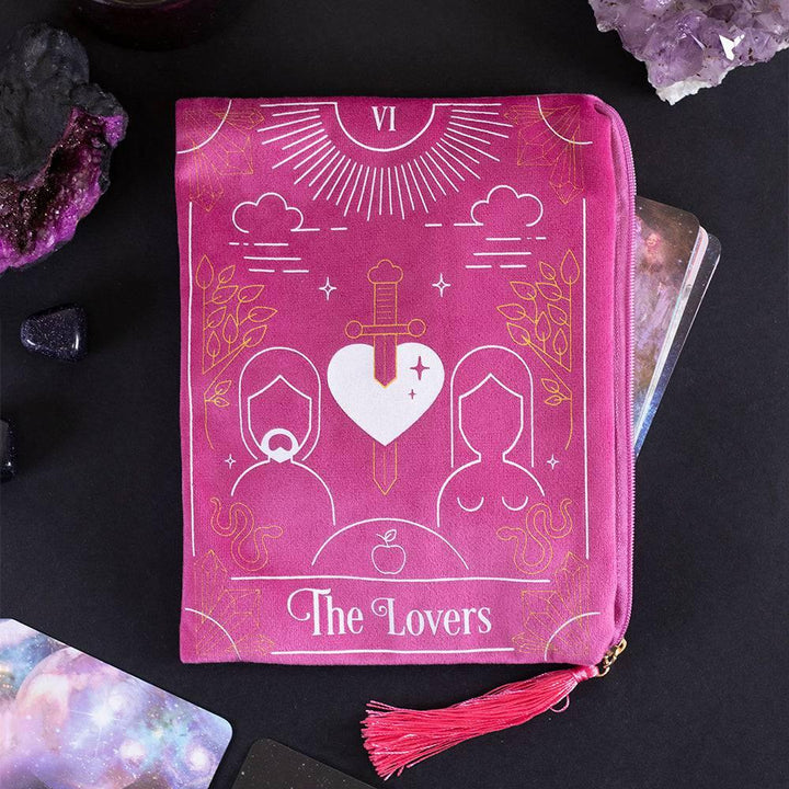 The Lovers Tarot Card Zippered Bag - Home Decor Emporium