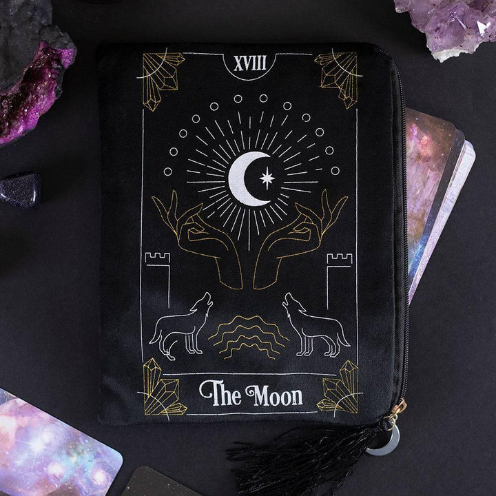 The Moon Tarot Card Zippered Bag - Home Decor Emporium