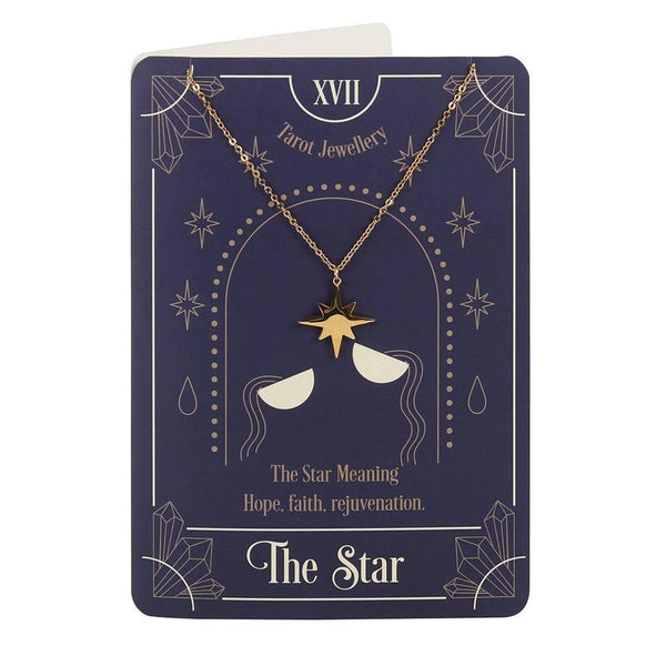 The Star Tarot Necklace on Greeting Card - Home Decor Emporium