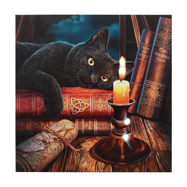 The Witching Hour Light Up Canvas Plaque by Lisa Parker - Home Decor Emporium