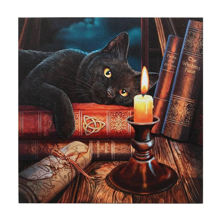 The Witching Hour Light Up Canvas Plaque by Lisa Parker - Home Decor Emporium