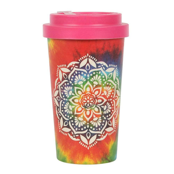 Tie Dye Mandala Bamboo Eco Travel Mug - Home Decor Emporium