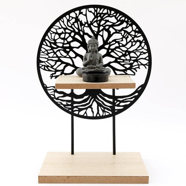 Tree of Life Buddha Candle Holder Ornament - Home Decor Emporium