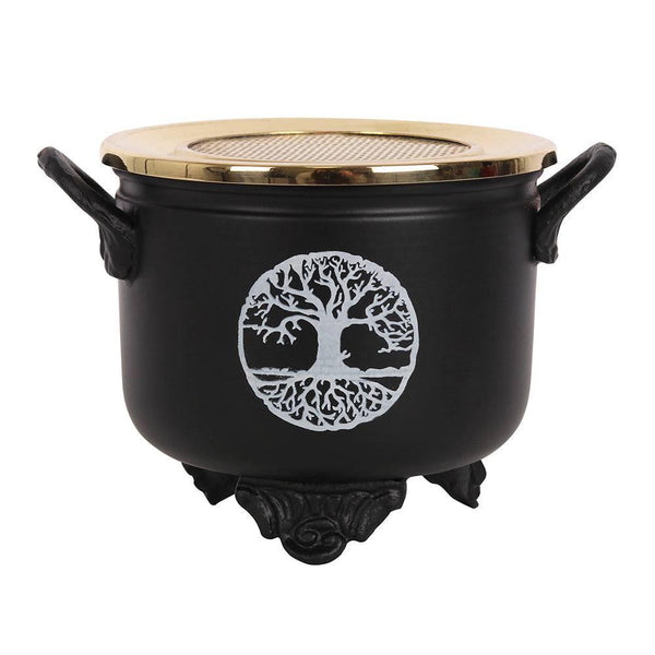 Tree of Life Cauldron Resin Incense Burner - Home Decor Emporium