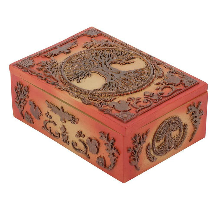 Tree of Life Resin Storage Box - Home Decor Emporium