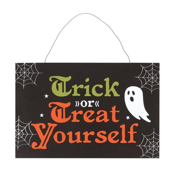 Trick or Treat Yourself Hanging Sign - Home Decor Emporium