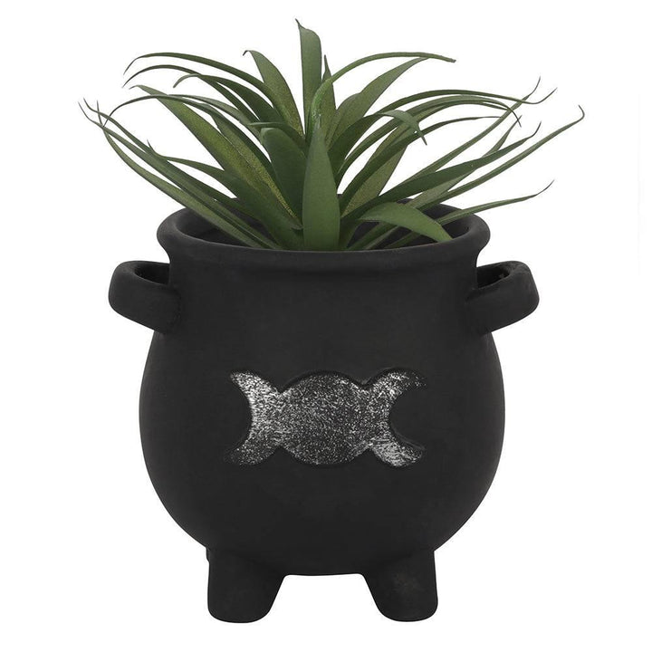 Triple Moon Cauldron Terracotta Plant Pot - Home Decor Emporium