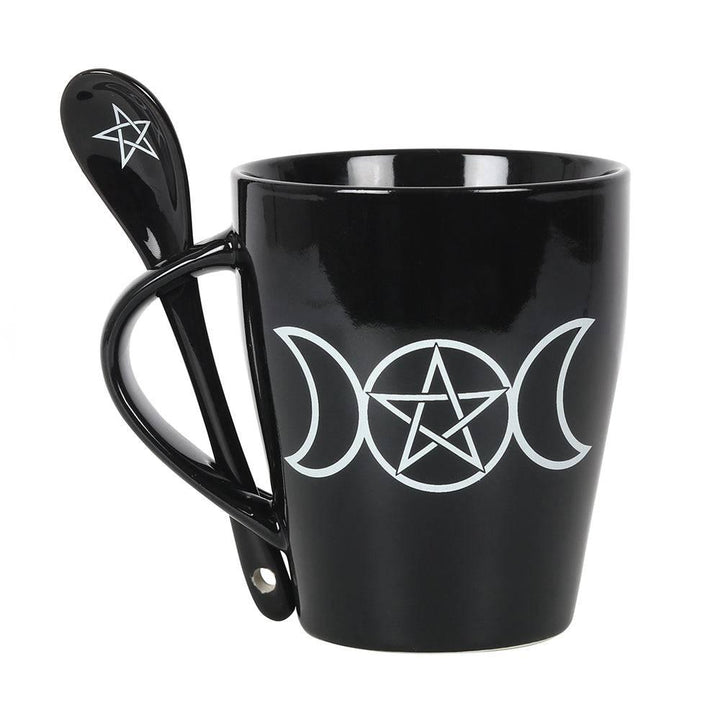 Triple Moon Mug and Spoon Set - Home Decor Emporium