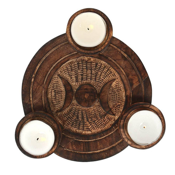 Triple Moon Tealight Candle Holder - Home Decor Emporium