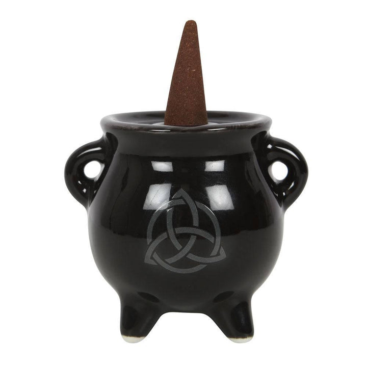 Triquetra Cauldron Ceramic Incense Holder - Home Decor Emporium