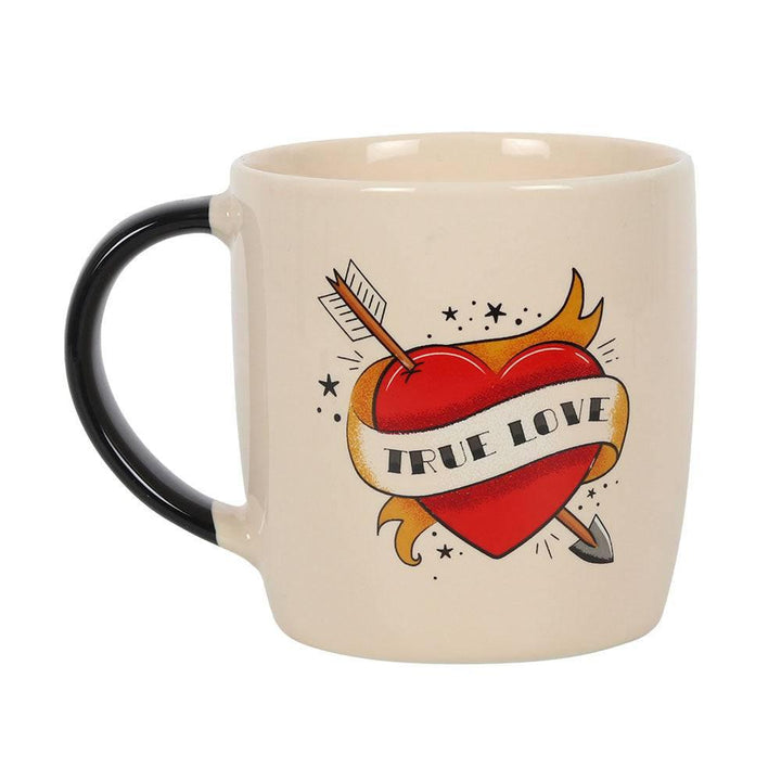 True Love Tattoo Heart Mug - Home Decor Emporium