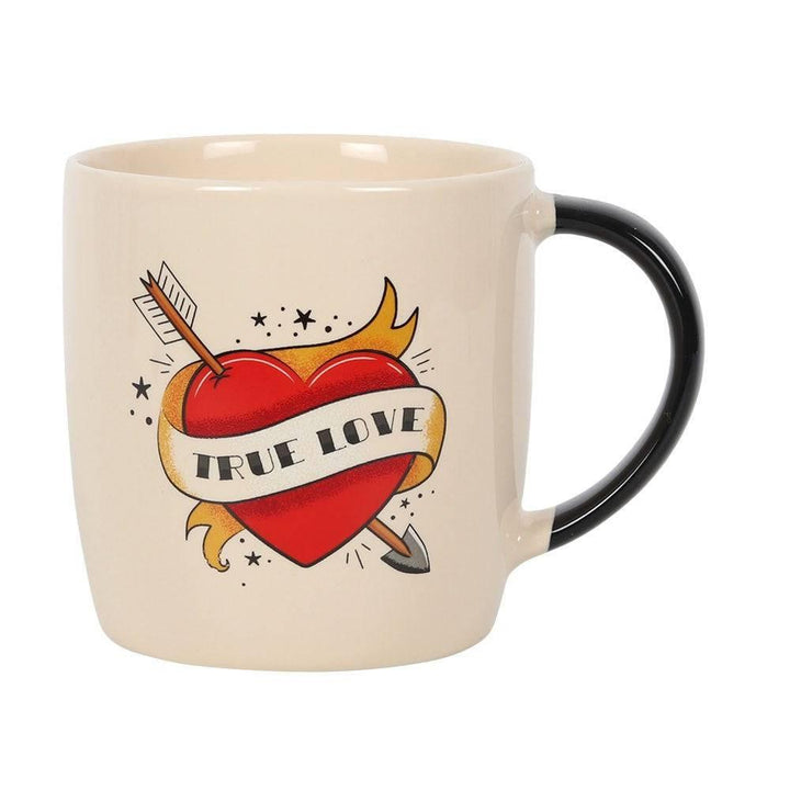 True Love Tattoo Heart Mug - Home Decor Emporium