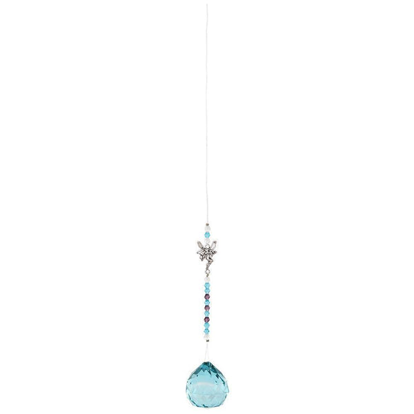 Turquoise Hanging Fairy Crystal - Home Decor Emporium