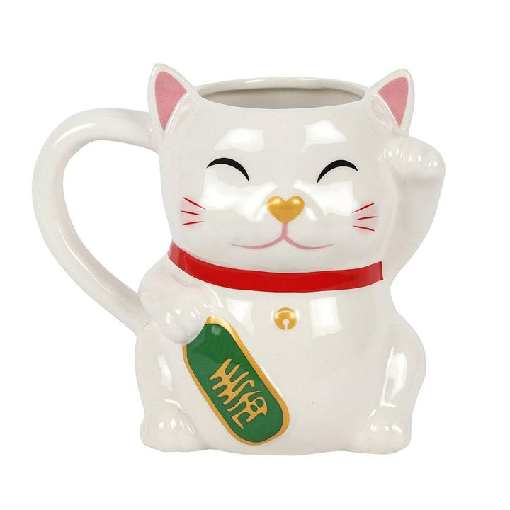 Waving Lucky Cat Mug - Home Decor Emporium