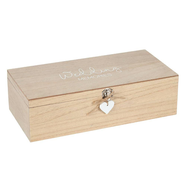 Wedding Memories Hinged Memento Box - Home Decor Emporium