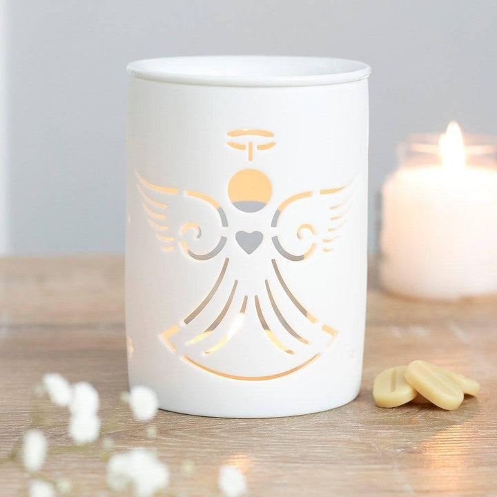 White Angel Cut Out Oil Burner - Home Decor Emporium