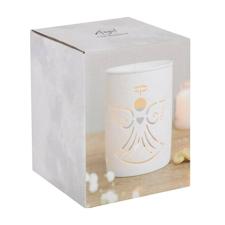 White Angel Cut Out Oil Burner - Home Decor Emporium