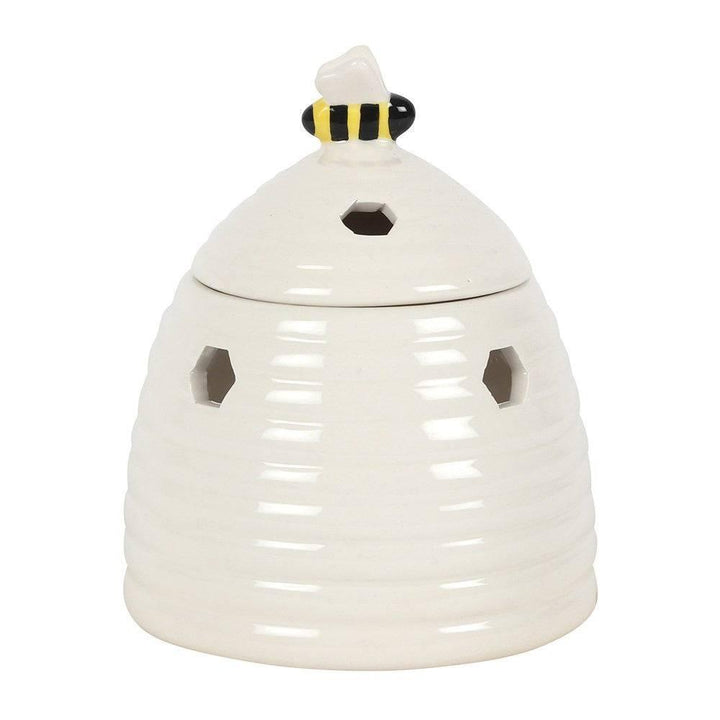 White Beehive Oil Burner - Home Decor Emporium