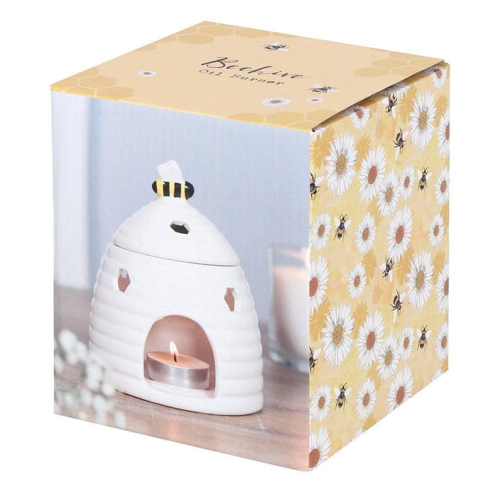 White Beehive Oil Burner - Home Decor Emporium