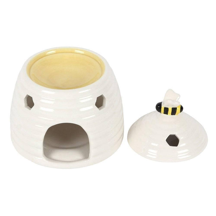 White Beehive Oil Burner - Home Decor Emporium