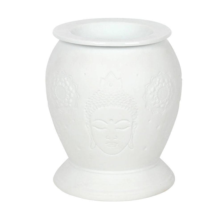 White Ceramic Buddha Electric Oil Burner - Home Decor Emporium