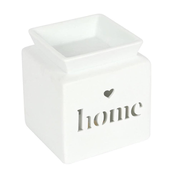 White Home Cut Out Oil Burner - Home Decor Emporium