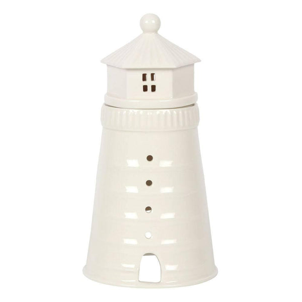 White Lighthouse Oil Burner - Home Decor Emporium