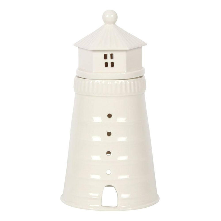 White Lighthouse Oil Burner - Home Decor Emporium